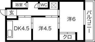 ヴィラ本山の物件間取画像